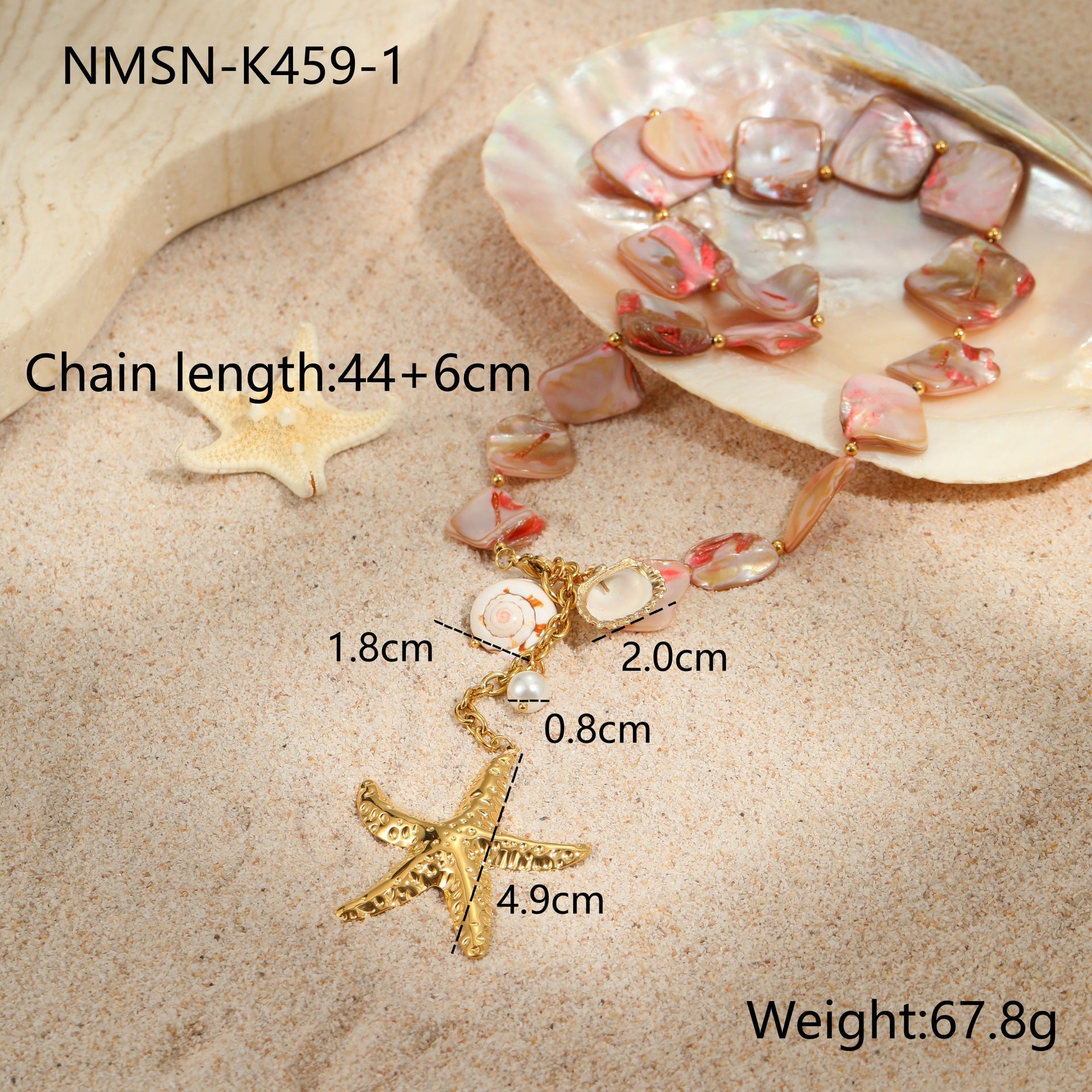 Wholesale Ocean Series Holiday Style Necklace Bracelet Earrings Summer Jewelry